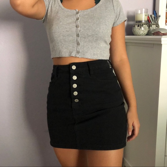 Brandy Melville Dresses & Skirts - Black Denim Skirt Brandy Melville